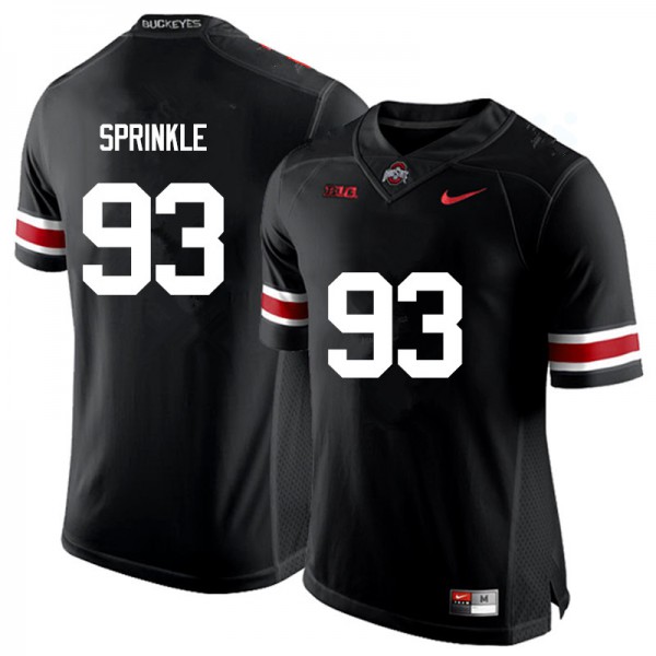 Ohio State Buckeyes #93 Tracy Sprinkle Men Stitched Jersey Black OSU60913